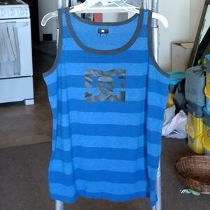 DC Comics Striped Tank Top Size L